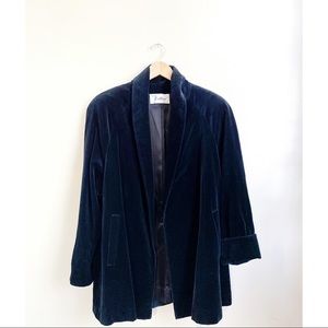 Velvet swing coat